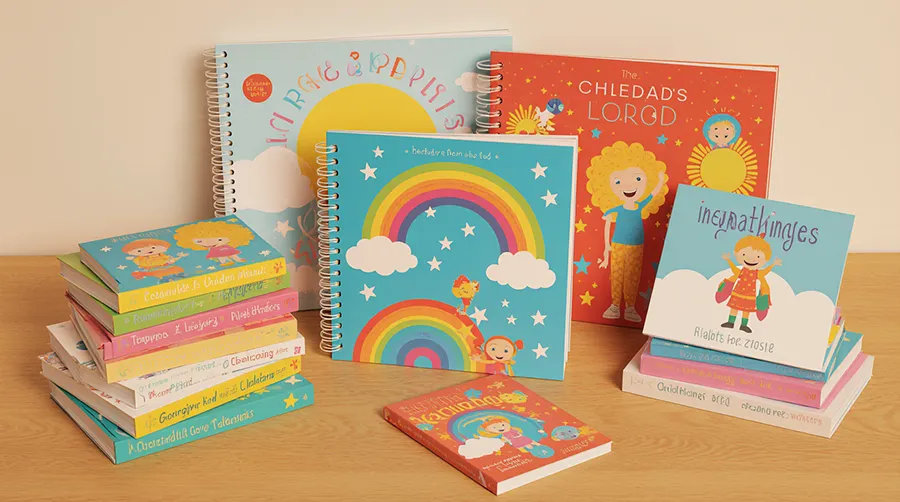 چندین کتاب کودک با صحافی های مختلف