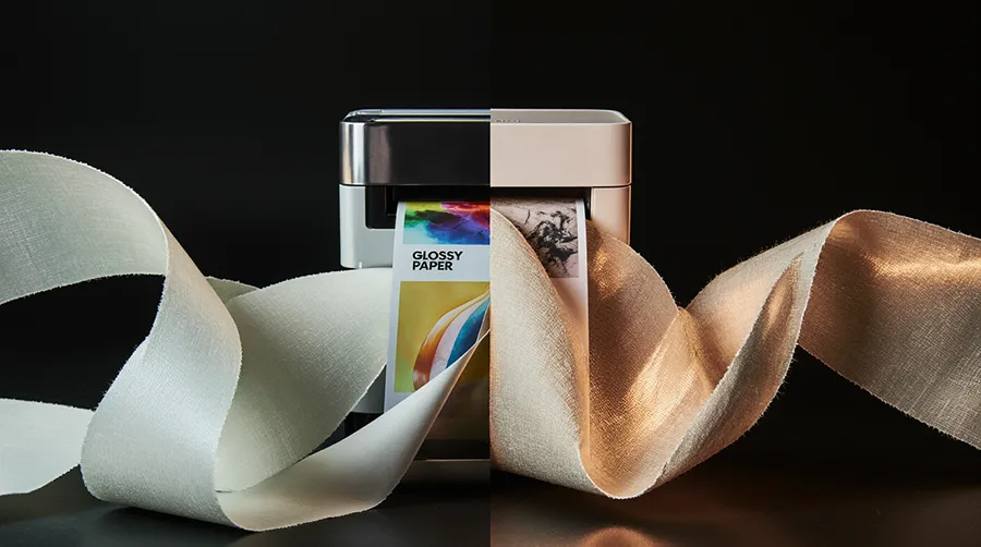 مقایسه کاغذ کتان و گلاسه